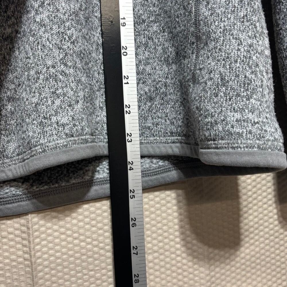 Patagonia Women's Sweater 1/4 Zip Fleece Pullover Size Medium Heather Gray - Picture 11 of 12